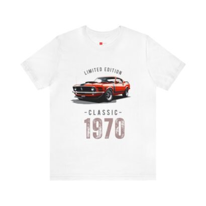 Vintage Ford Mustang Boss 302 T-Shirt showcasing the iconic Boss 302 logo on the front. The shirt combines vintage aesthetics with contemporary design, capturing the essence of Ford Mustang fandom.