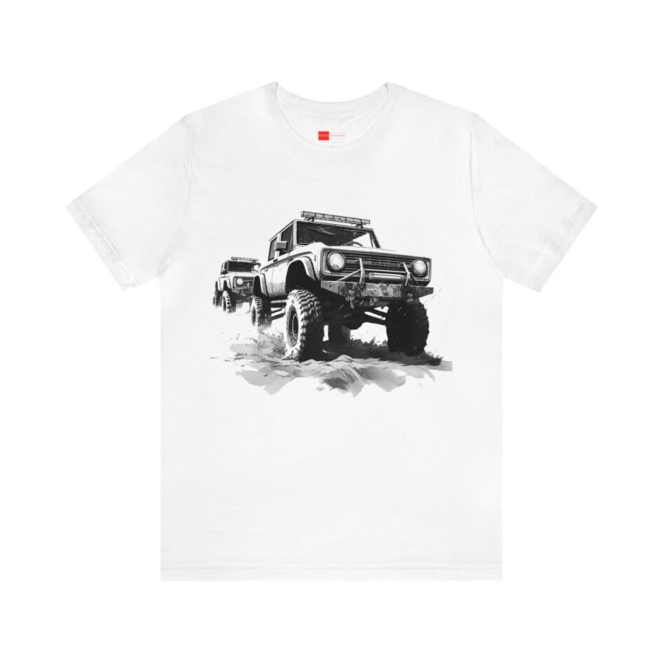 The Ford Bronco Off-Road T-Shirt will be your go-to choice for off-road adventures or casual weekends. Crafted from soft, comfortable cotton, this unisex jersey short sleeve shirt is designed for ultimate comfort and style.