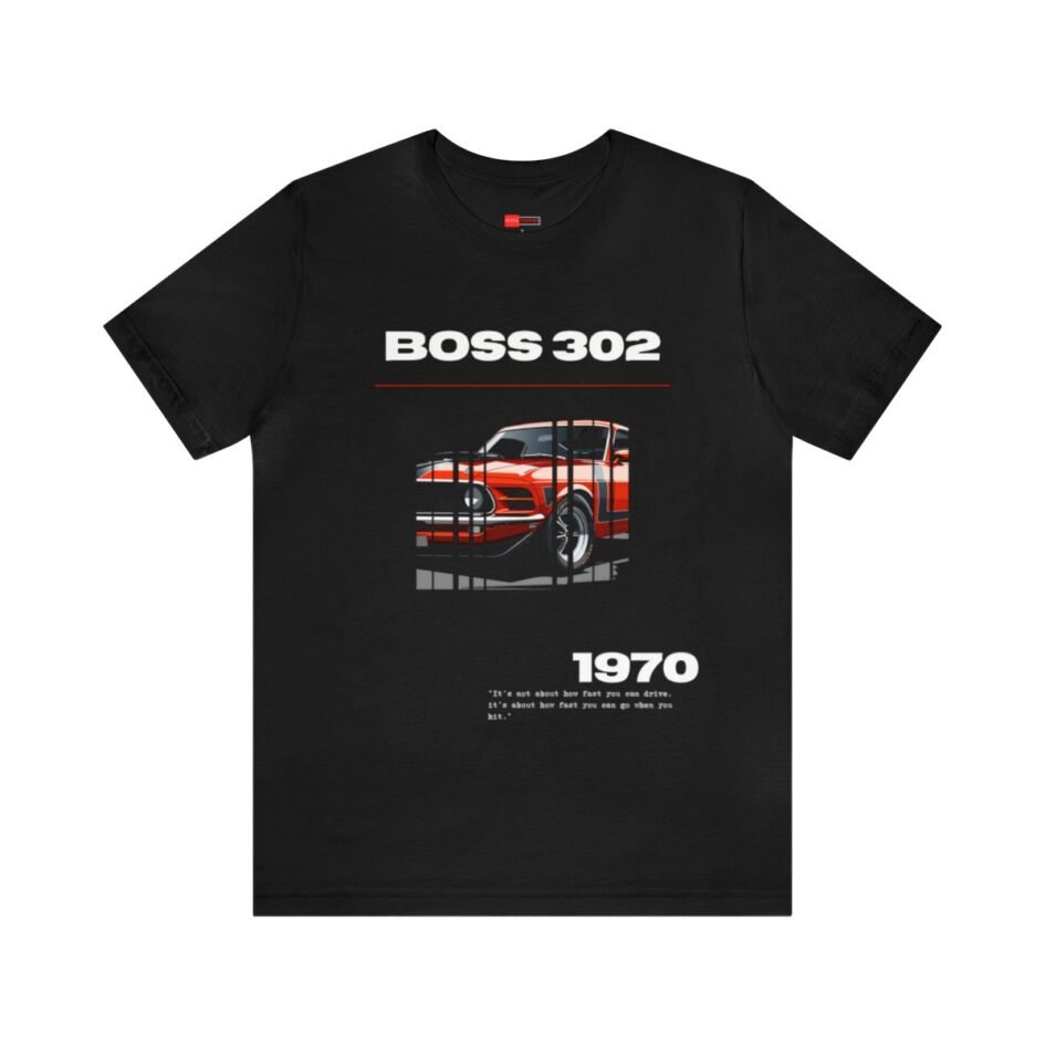 Vintage Muscle Car Tee | 1969 Ford Mustang Boss 302 | Classic American Automotive Design