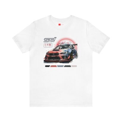 Stylish Subaru Impreza T-Shirt with Iconic Abstract Artwork Alt Product Title: Superior Comfort and Perfect Fit Subaru Impreza T-Shirt with Abstract Artwork