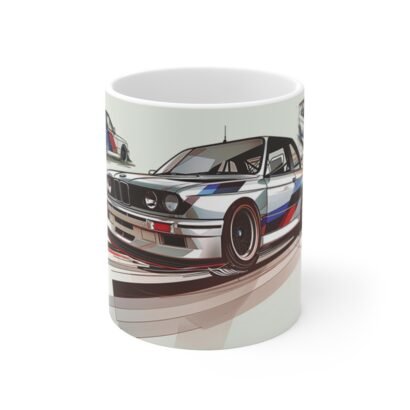 E30 BMW M3 Coffee Mug with Captivating Artwork