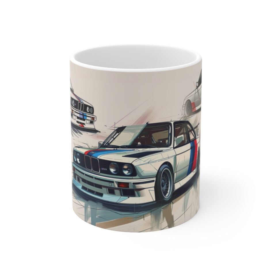E30 BMW M3 Coffee Mug with Stunning Artwork